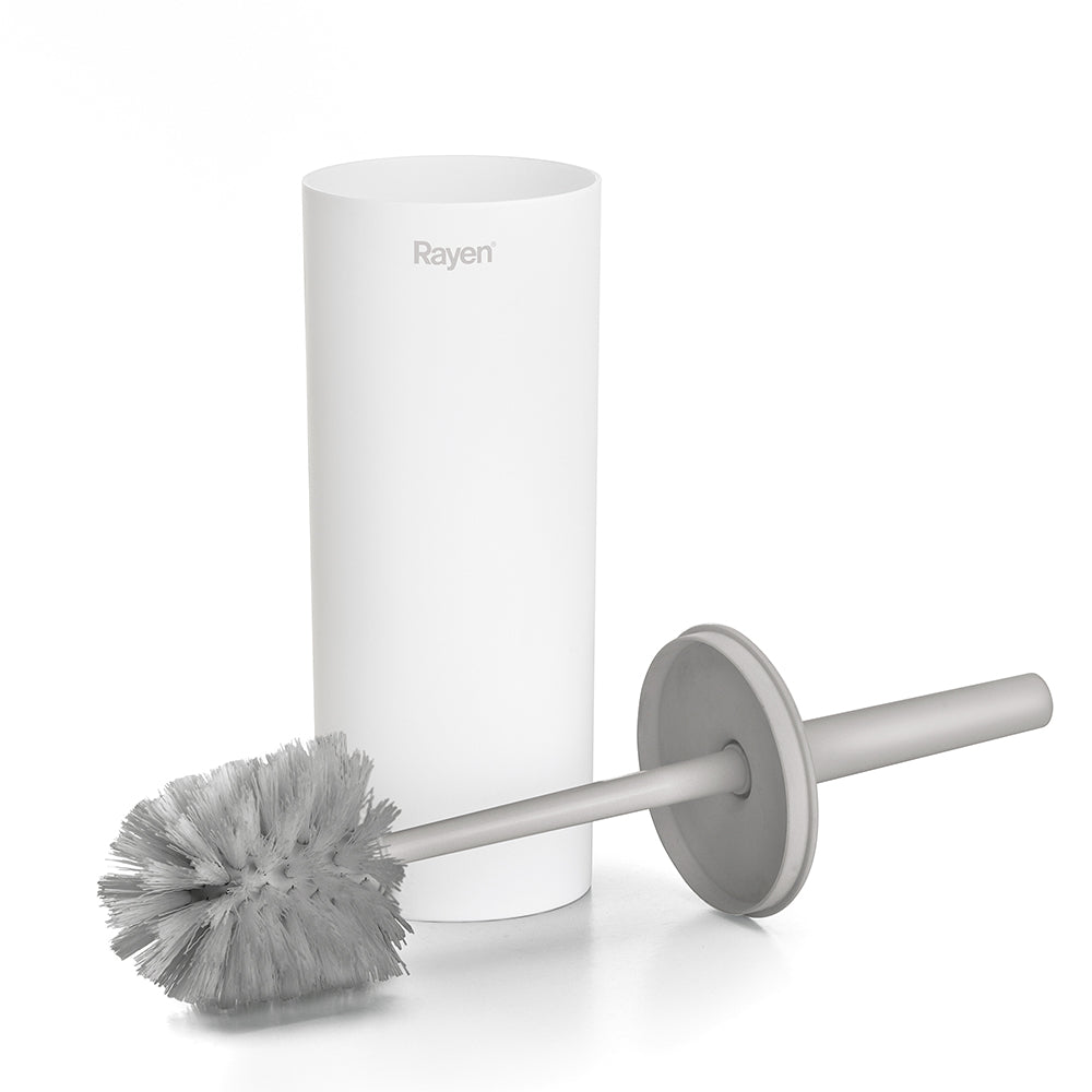 Rayen Toilet Brush With Cover In White