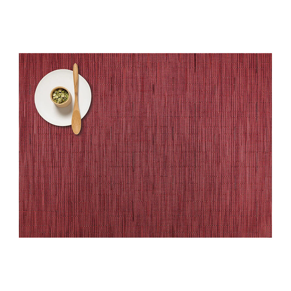 CHILEWICH TerraStrand¬Æ Microban¬Æ Bamboo Woven Table Mat 36 x 48 cm, Cranberry