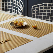 Load image into Gallery viewer, CHILEWICH TerraStrand¬Æ Microban¬Æ Basketweave Woven Table Mat 36 x 48 cm, Carbon
