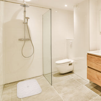 Rayen In Shower Bathroom Non-Slip Mat In White 54 x 54cm