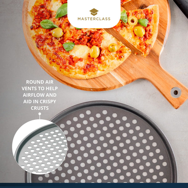 MASTERCLASS Pizza Tidak Melekat Crisper - 32Cm 