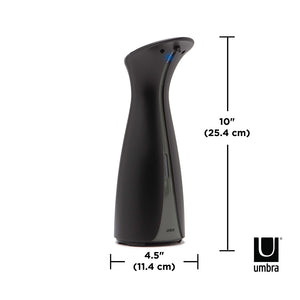 UMBRA Otto Automatic Soap Dispenser and Hand Sanitizer 250ml, Black/Charcoal