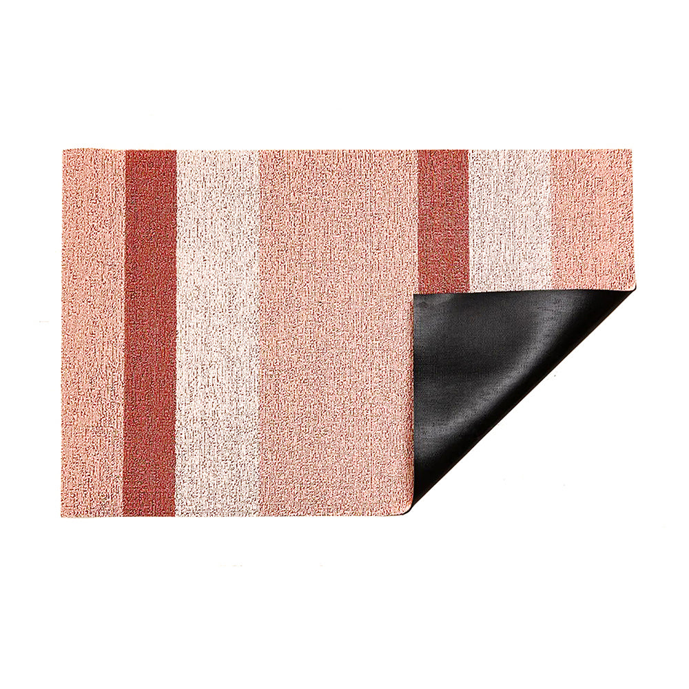 CHILEWICH TerraStrand Microban Bold Stripe Door Mat, 46 x 71 cm, Peach