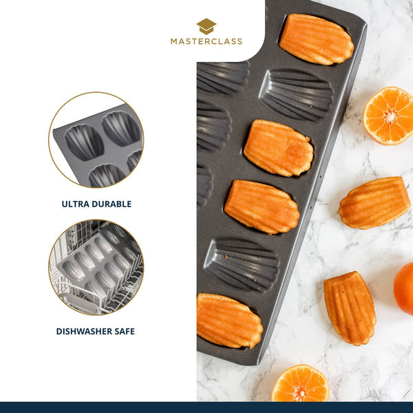 MASTERCLASS Non-stick 12 Lubang Kuali Madeleine (40X20Cm) 