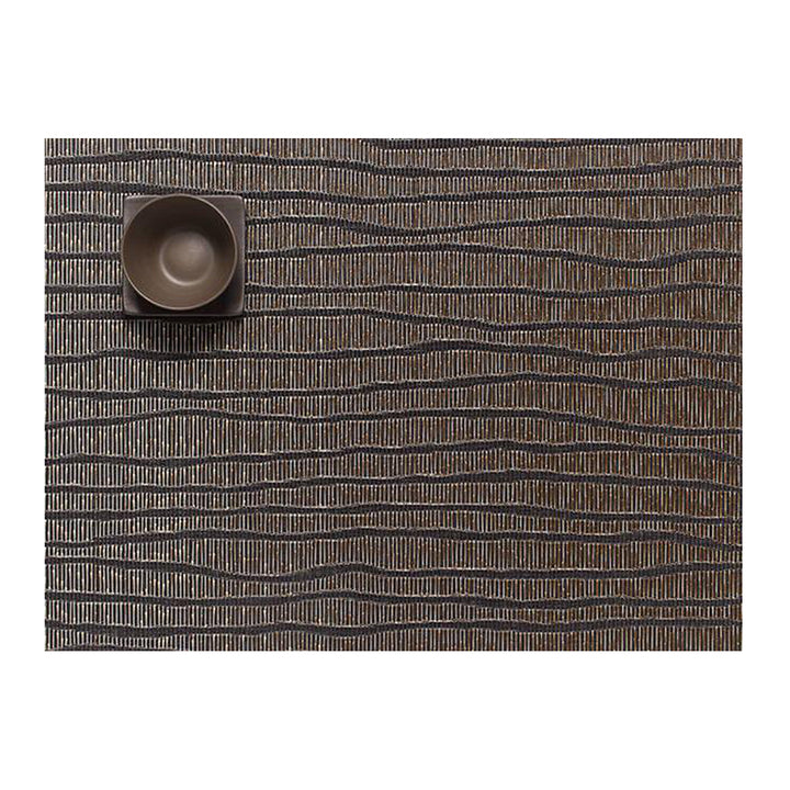 CHILEWICH TerraStrand Microban Current Table Mat 36 x 48 cm, Emas