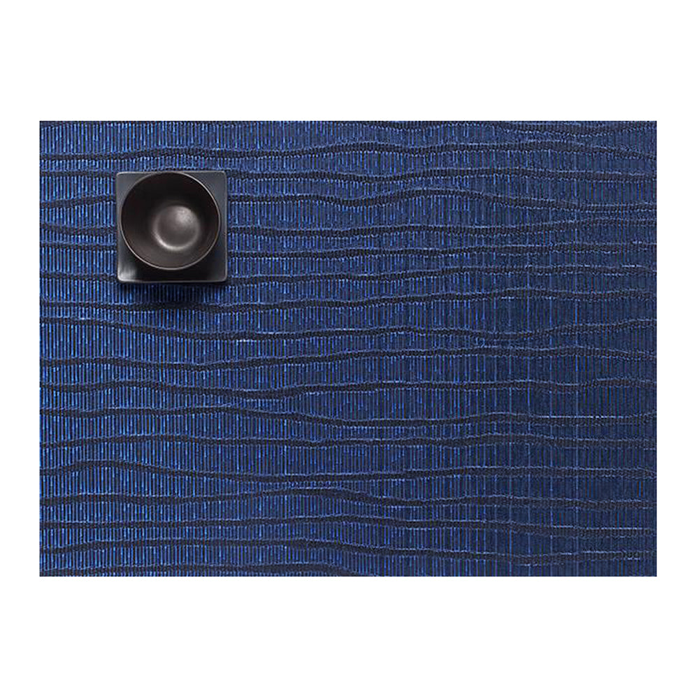 CHILEWICH TerraStrand Microban Current Table Mat 36 x 48 cm, Biru