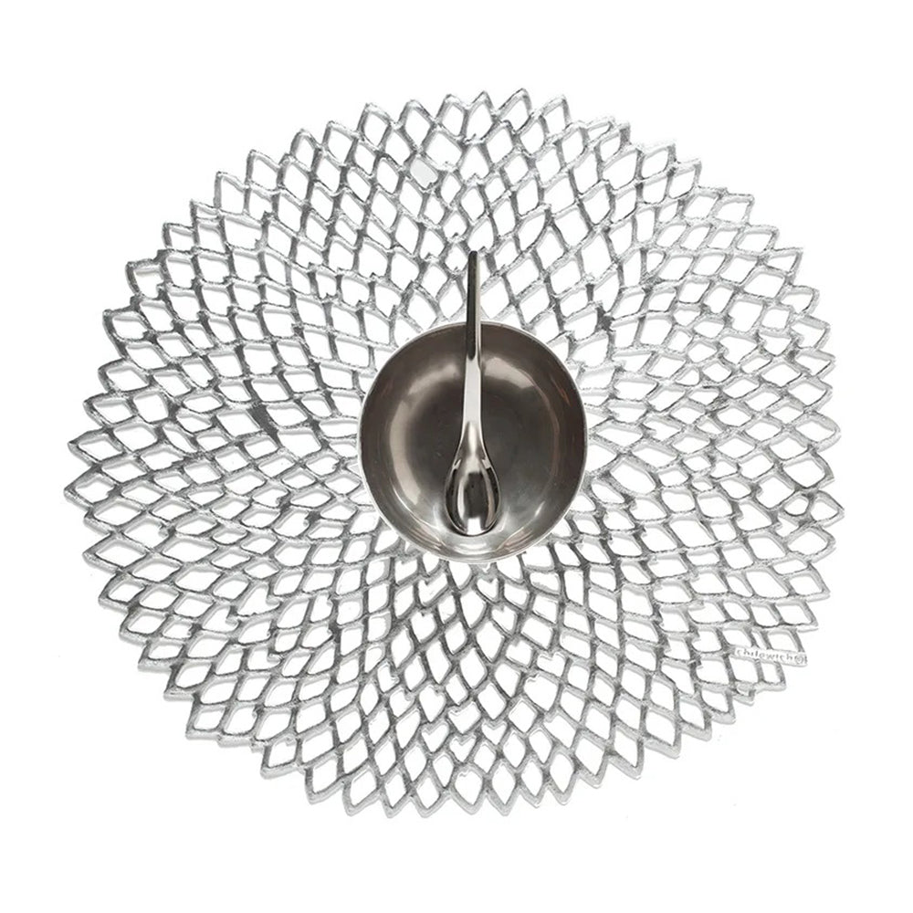 CHILEWICH TerraStrand Microban Dahlia Mould Table Mat 36 x 38 cm, Perak