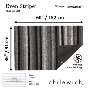 CHILEWICH TerraStrand¬Æ Microban¬Æ Even Stripe Big Mat 91 x 152 cm, Mineral