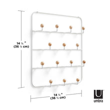 Load image into Gallery viewer, UMBRA Estique Over-the-Door Multi Organizer with 14 Hooks, White
