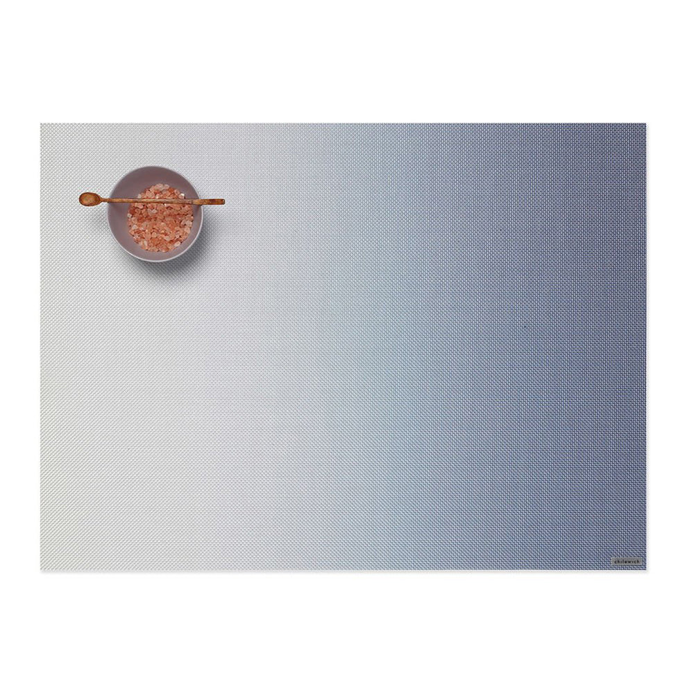 CHILEWICH TerraStrand Microban Glow Anyaman Meja Tikar 36 x 48 cm, Indigo