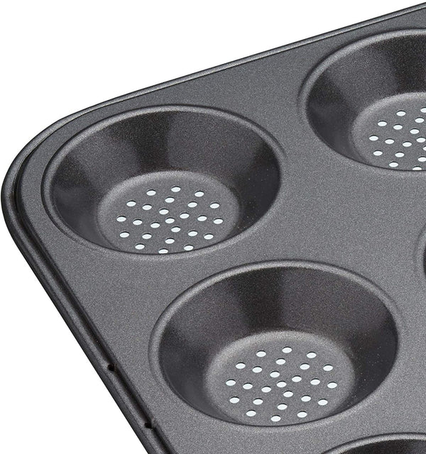 MASTERCLASS Crusty Bakar Non-stick 12 Lubang Loyang - 32X24Cm 