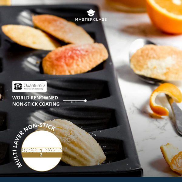MASTERCLASS Non-stick 12 Lubang Kuali Madeleine (40X20Cm) 