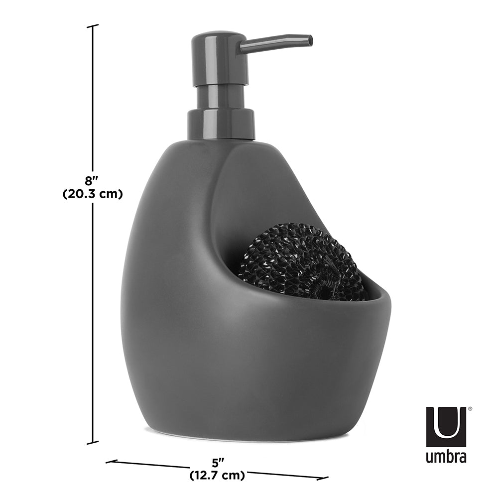 UMBRA Joey Soap Dispenser, 590 ml, Charcoal
