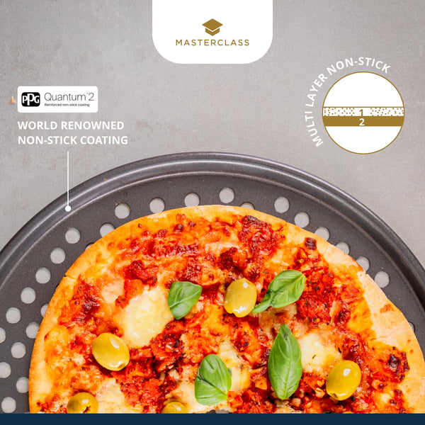 MASTERCLASS Pizza Tidak Melekat Crisper - 32Cm 