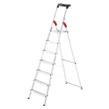 Load image into Gallery viewer, hailo 7 steps heavy duty extra safe ladder
