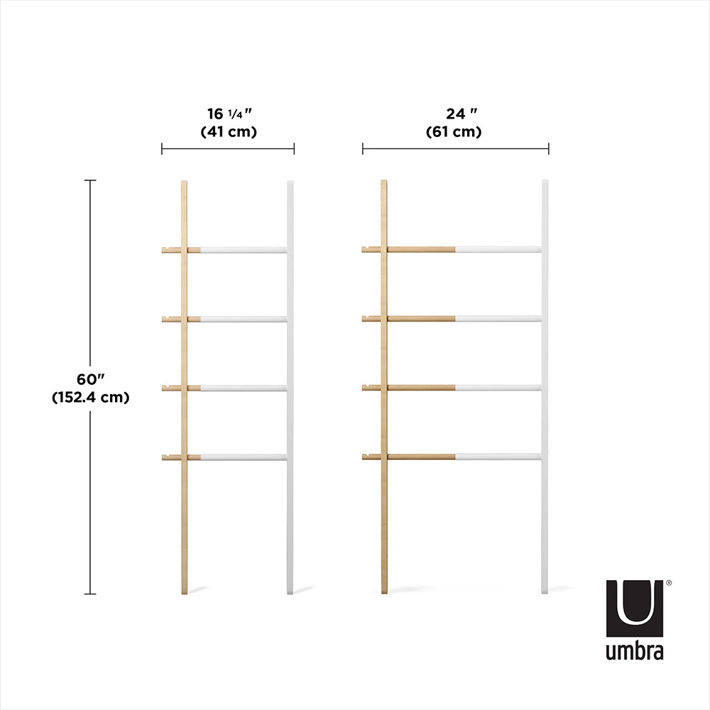 UMBRA Hub Storage Ladder, White/Natural