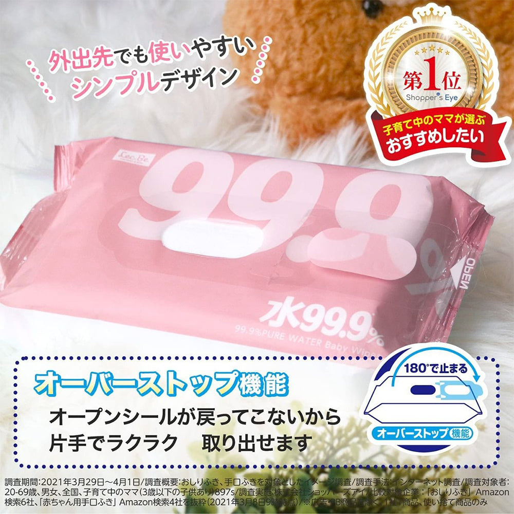 LEC 99.9% Pure Water Hand & Mouth 80x3 pack
