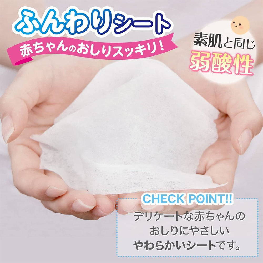 LEC 99.9% Pure Water Baby Wipes 80x3 pack