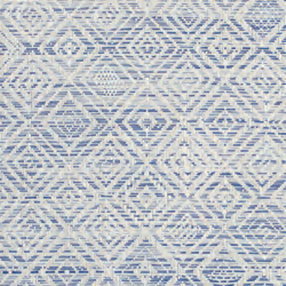 CHILEWICH TerraStrand Microban Tenunan Mozek Alas Meja 36 x 48 cm, Biru