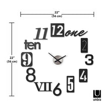 Load image into Gallery viewer, UMBRA Numbra Wall Clock, Black

