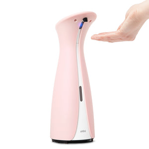 UMBRA Otto Automatic Soap Dispenser and Hand Sanitizer 250ml, Pink/White