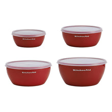 Load image into Gallery viewer, KITCHENAID 4 Piece Prep Bowl Empire Red
