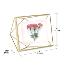 Load image into Gallery viewer, UMBRA Prisma Photo Frame, 4&quot; x 6&quot;, S, Matte Brass
