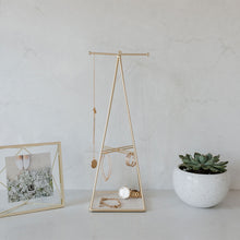 Load image into Gallery viewer, UMBRA Prisma Jewelry Stand, Matte Brass
