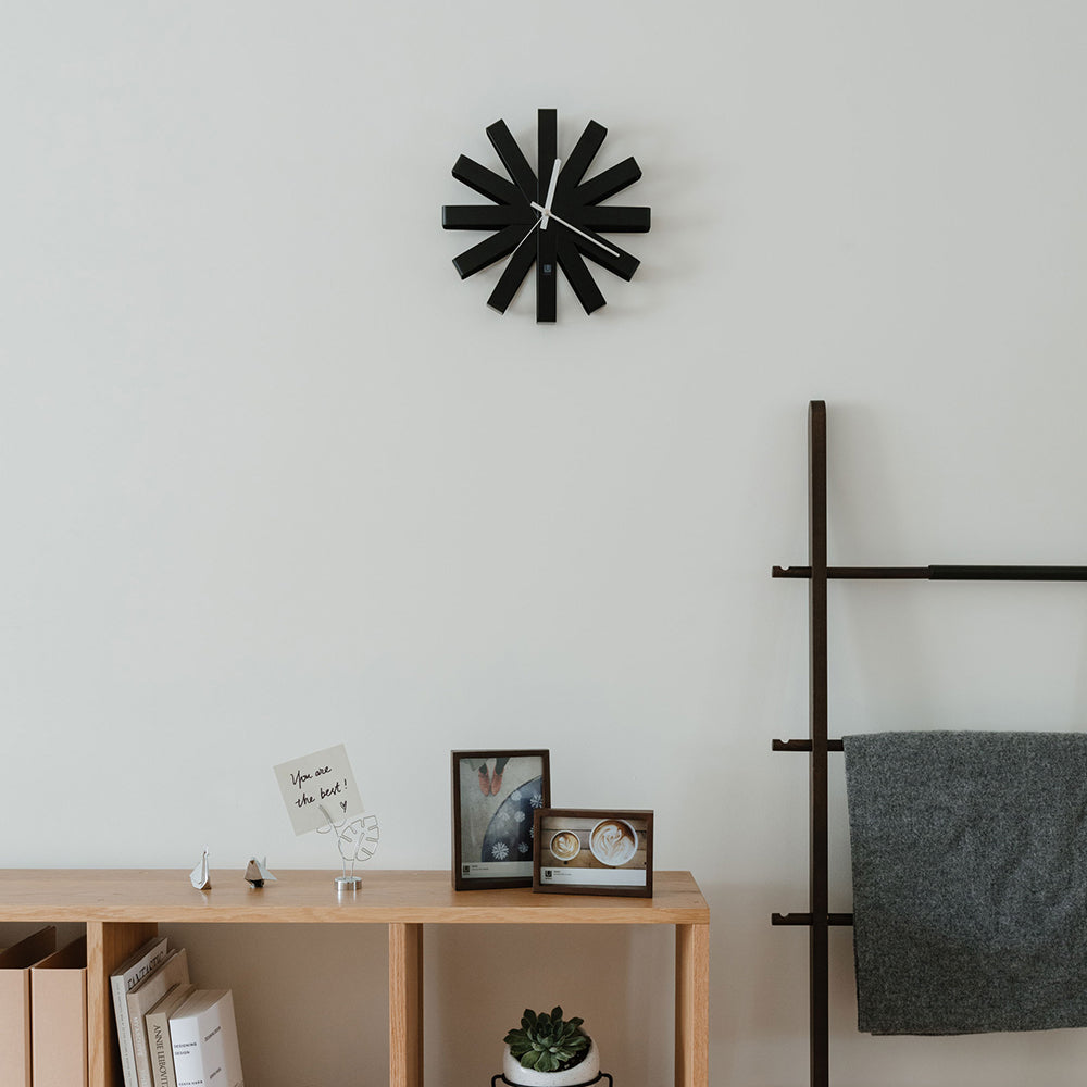 UMBRA Ribbon Wall Clock 30cm, Black