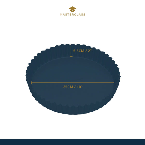 MASTERCLASS Non Stick Loose Base Quiche Tin Rd 25Cm