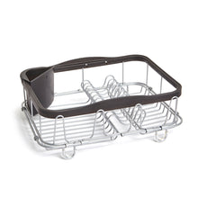 Load image into Gallery viewer, UMBRA Sinkin Dish Drying Rack, Black/Nickel
