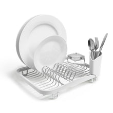 Load image into Gallery viewer, UMBRA Sinkin Counter Top Dish Rack, White/Nickel
