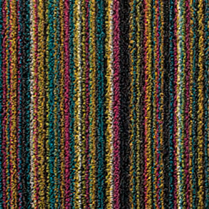 CHILEWICH TerraStrand¬Æ Microban¬Æ Skinny Stripe Door Mat, 46 x 71 cm, Bright Multi-Color