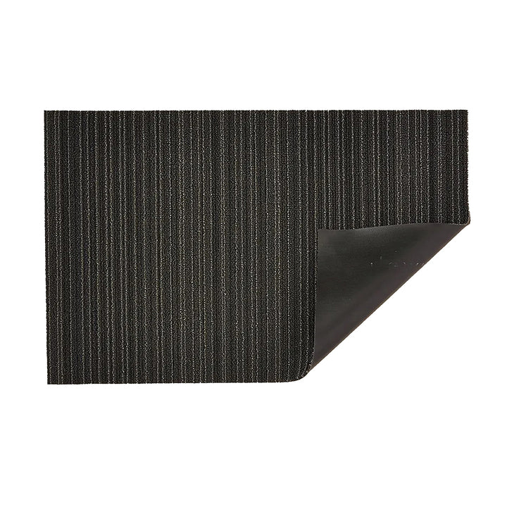 CHILEWICH TerraStrand Microban Skinny Stripe Door Mat 46 x 71 cm, Steel