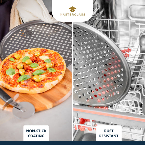 MASTERCLASS Pizza Tidak Melekat Crisper - 32Cm 