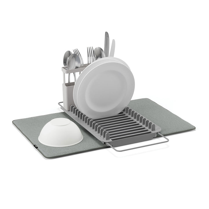 UMBRA UDry Over-the-Sink Dish Drying Rack, Charcoal