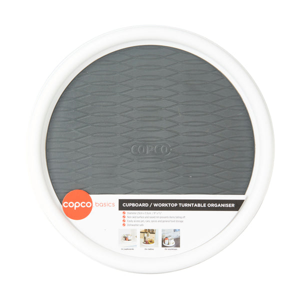 MASTERCLASS Copco Non Skid Cabinet Turntable Organizer 23Cm