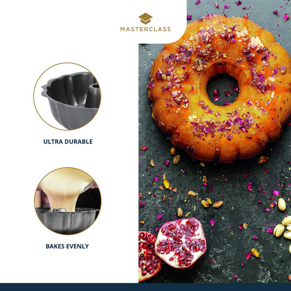 MASTERCLASS Loyang Kek Seruling Bulat Non Stick 27Cm 
