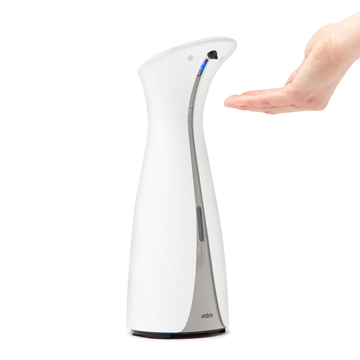 UMBRA Otto Automatic Soap Dispenser and Hand Sanitizer 250ml, White/Grey